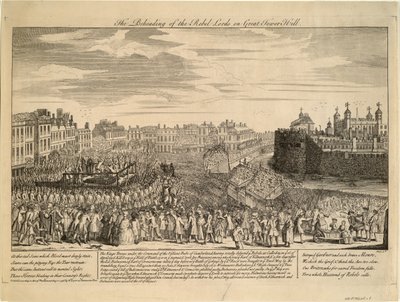 1746 में टॉवर हिल पर जैकोबाइट के विद्रोहियों ने द्वारा अज्ञात