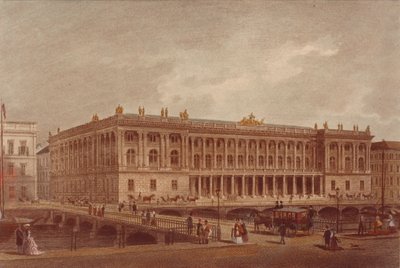 बर्लिन स्टॉक एक्सचेंज बर्गस्ट्रस में, 1860 के दशक की शुरुआत में 1870 के दशक में समाप्त हुआ द्वारा अज्ञात