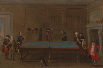 बिलियर्ड रूम, सीए. 1725. द्वारा अज्ञात