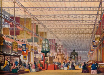 1851 के द ग्रेट एग्जीबिशन में द ब्रिटिश नेव, द क्रिस्टल पैलेस, c1854 द्वारा अज्ञात