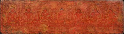 बुद्ध शाक्यमुनि, फाइव पास्ट बुद्ध, और मैत्रेय, सी. 15th शताब्दी। द्वारा अज्ञात