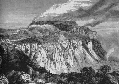 द बर्निंग ऑफ़ मगडाला, c1880 द्वारा अज्ञात