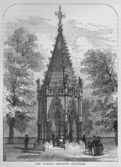 द बक्सटन ड्रिंकिंग फाउंटेन, वेस्टमिंस्टर, लंदन, c1870 1878 द्वारा अज्ञात