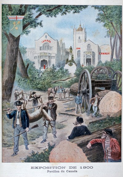 1900, पेरिस, 1900 की सार्वभौमिक प्रदर्शनी में कैनेडियन पैवेलियन द्वारा अज्ञात