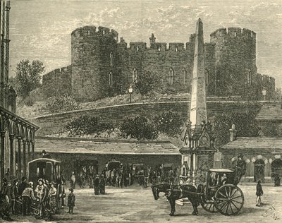रेलवे स्टेशन, 1898 से कैसल। द्वारा अज्ञात