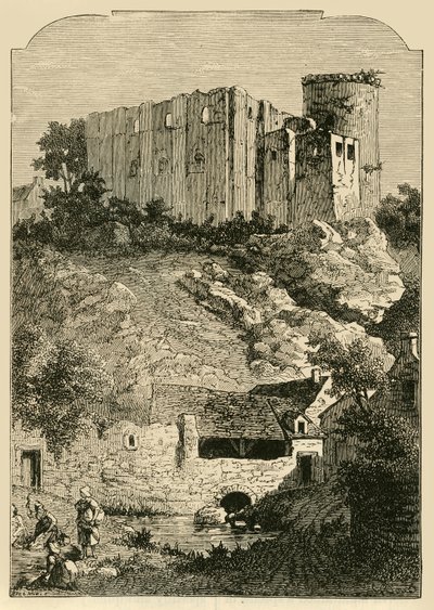 1890 का द कैसल ऑफ़ फलाइज़ एंड फ़ाउंटेन ऑफ़ ऐलेट। द्वारा अज्ञात