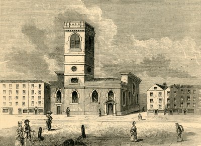 1784 में चर्च ऑफ ऑल्हॉल द ग्रेट, c1872। द्वारा अज्ञात