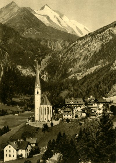 सेंट विन्सेन्ट का चर्च, हेइलिगेनब्लाट हूँ ग्रुगलॉकनर, ऑस्ट्रिया, c1935। द्वारा अज्ञात