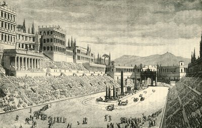 सर्कस मैक्सिमस बहाली, 1890। द्वारा अज्ञात