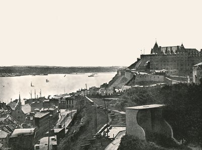 सिटाडेल और सेंट लॉरेंस नदी, क्यूबेक, कनाडा, 1895। द्वारा अज्ञात