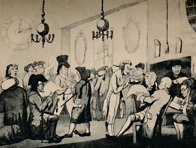लॉयड्स में कॉफी रूम, 1798, 1928 द्वारा अज्ञात