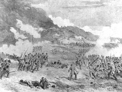 क्रीमियन युद्ध, 1854-56: द टेकिंग ऑफ़ सेबस्टोपोल: स्टॉर्मिंग द रेडान, 8 सितंबर, 1855, 1901। द्वारा अज्ञात