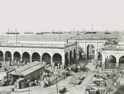 द कस्टम हाउस, वेराक्रूज़, मैक्सिको, 1895। द्वारा अज्ञात