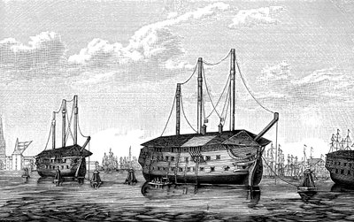 1848-1849 कोपेनहेगन में डेनिश जेल-जहाज ड्रोनिंग मारिया और वाल्डेमार द्वारा अज्ञात