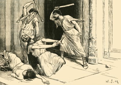 टिबेरियस ग्रेचस की मृत्यु, 1890। द्वारा अज्ञात
