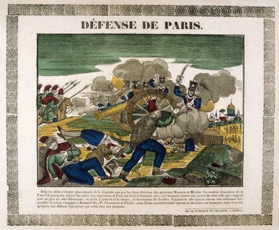 पेरिस की रक्षा, 1814, 19 वीं शताब्दी द्वारा अज्ञात