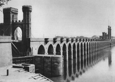 डेल्टा बैराज, काहिरा, मिस्र, c1920s द्वारा अज्ञात