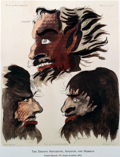 द डेमन्स अशतारोथ, एबडॉन एंड मैमोन, 1801 द्वारा अज्ञात