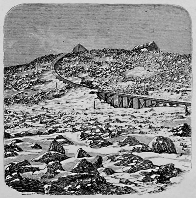 डिपो और शिखर सम्मेलन हाउस, माउंट वाशिंगटन, 1883 द्वारा अज्ञात