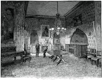 भोजन कक्ष, किलकेनी हाउस, आयरलैंड, c19 वीं सदी द्वारा अज्ञात