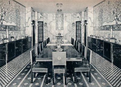 स्टोकलेट पैलेस, ब्रसेल्स, बेल्जियम का भोजन कक्ष, c1914 द्वारा अज्ञात