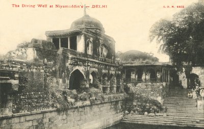 द डाइविंग वेल एट नियामुद्दीन - दिल्ली। द्वारा अज्ञात