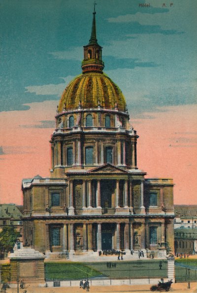 द डोम ऑफ़ लेस इनवैलिड्स, पेरिस, c1920 द्वारा अज्ञात