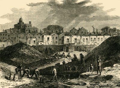 डस्ट-हीप्स, सोमरस टाउन, 1836 में, c1876। द्वारा अज्ञात