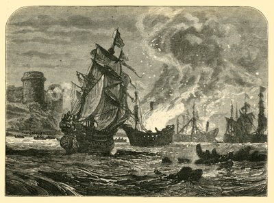 द डच इन द मेदवे: डे रुएटर्स अटैक ऑन उप्नर कैसल, 1667, 1890। द्वारा अज्ञात