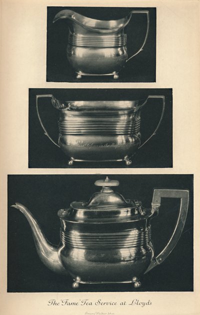 लॉयड्स में फेम टी सर्विस, c1804, 1928 द्वारा अज्ञात