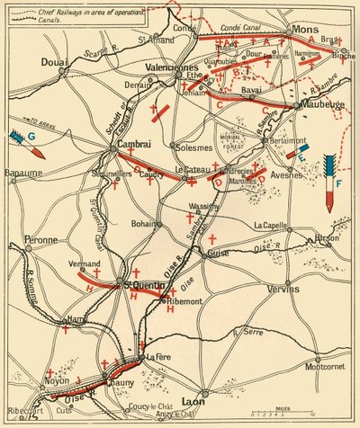 ग्रेट रिट्रीट का पहला चरण ... 1914, c1920। द्वारा अज्ञात
