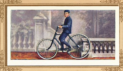 द फर्स्ट न्यूमेटिक-टायर्रेड साइकिल, 1939 द्वारा अज्ञात