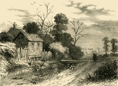 फ्लीट रिवर, सेंट पैंक्रस के पास, 1825, c1876। द्वारा अज्ञात