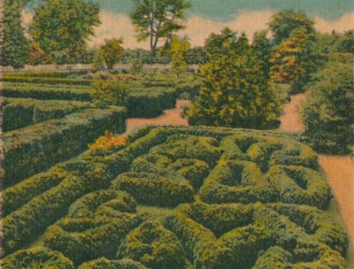 द फ्लावर गार्डन, सामान्य दृश्य, 1946 द्वारा अज्ञात