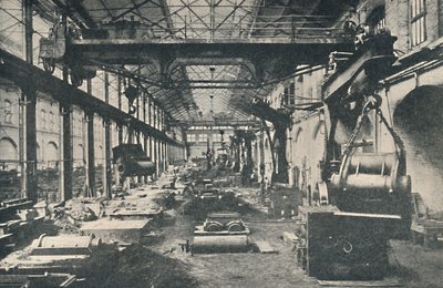 स्विंडन वर्क्स में फाउंड्री, c1917 द्वारा अज्ञात