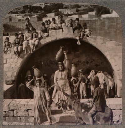वर्जिन का फव्वारा, Nazareth, c1900 द्वारा अज्ञात