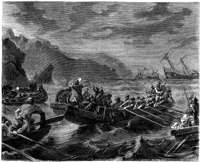 फ्रैंक्स उग्र सागर को पार करते हैं, 1882-1884 द्वारा अज्ञात