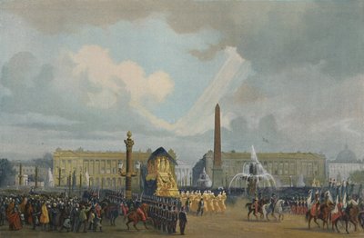 द डे ला कॉनकॉर्ड में नेपोलियन का अंतिम संस्कार कोर्टेज, 15 दिसंबर, 1840, 1896 द्वारा अज्ञात