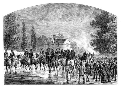 द फ्यूनरल ऑफ़ सर रॉबर्ट पील, स्टैफ़र्डशायर, 1850, सी 1888 द्वारा अज्ञात