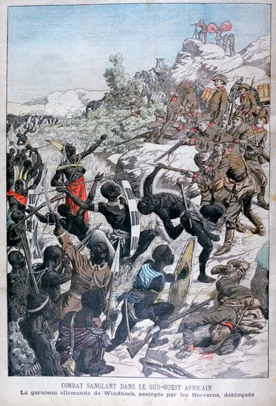 विंडहोक का जर्मन गैरीसन, दक्षिण-पश्चिम अफ्रीका, 1904 के आसपास स्थित है द्वारा अज्ञात