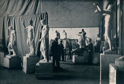 ग्लासगो स्कूल ऑफ आर्ट, द एंटीक रूम, c1900 द्वारा अज्ञात