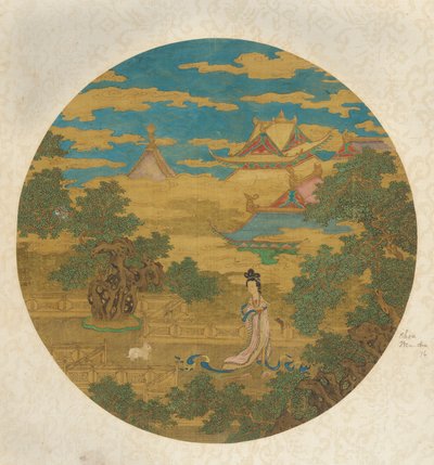 चंद्र महल में देवी चांग'ई, मिंग राजवंश, 16वीं-17वीं शताब्दी। द्वारा अज्ञात