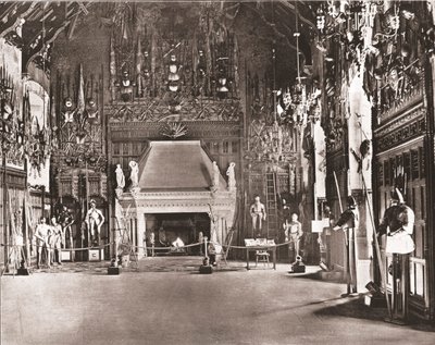 द ग्रेट हॉल, एडिनबर्ग कैसल, एडिनबर्ग, स्कॉटलैंड, 1894। द्वारा अज्ञात