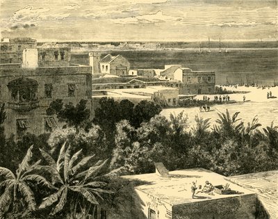 अलेक्जेंड्रिया में द ग्रेट हार्बर, 1890। द्वारा अज्ञात