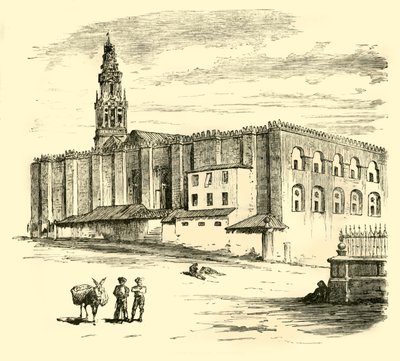 द ग्रेट मस्जिद, कॉर्डोवा, 1890। द्वारा अज्ञात