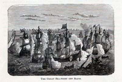 द ग्रेट सी-फाइट ऑफ स्लुइस, 1882 द्वारा अज्ञात