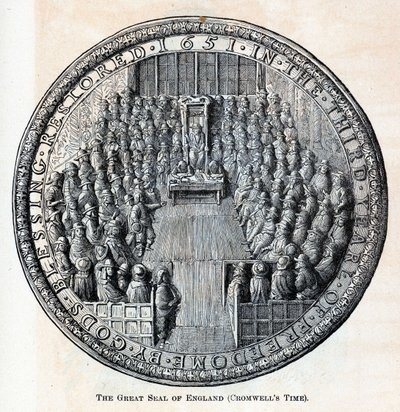 द ग्रेट सील ऑफ़ इंग्लैंड क्रॉमवेल्स टाइम, 1882 द्वारा अज्ञात