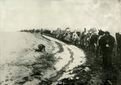 द ग्रेट सर्बियन रिट्रीट, 1919। द्वारा अज्ञात