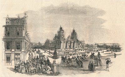 द ग्रेट स्क्वायर, मैक्सिको, 1845। द्वारा अज्ञात