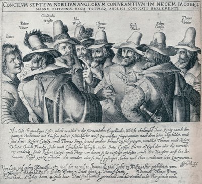द गनपाउडर प्लॉट Conspirators और उनके नौकर बेट्स, 1605, 1901 द्वारा अज्ञात